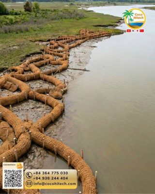 홍수 시 급격한 유량 변화에도 견디는 코이어롤의 구조적 특성