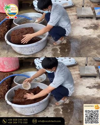 사용 전 충분한 수분 공급으로 압축을 풀고 pH를 안정화시키는 과정