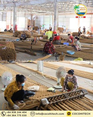 조경 현장에 적합한 기계 직조 및 수작업 야자수 매트의 차이점과 특징