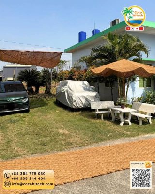 엉성한 짜임과 촘촘한 고밀도 식생매트 구별법