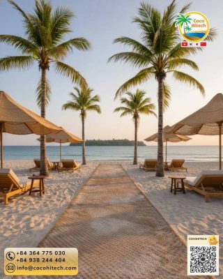 강한 해풍과 자외선 노출 환경에서 코코넛 섬유 로프 엮기 매트의 유지 관리