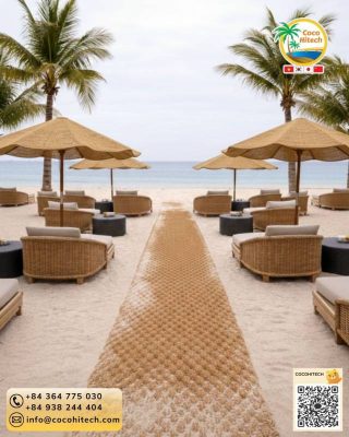 폭과 길이를 자유롭게 설정하는 리조트 전용 특수 사이즈 제작