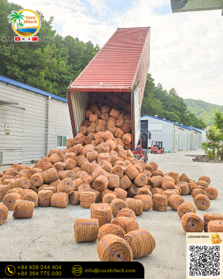 베트남에서 한국으로 대량 수출되는 코이어 야자로프 수입 현황