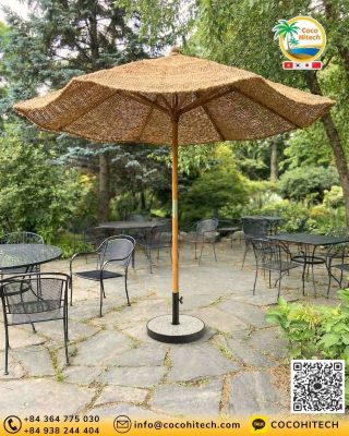 짚 파라솔 및 폴리에스터 파라솔과 비교한 코이어파라솔의 내구성과 차열 성능