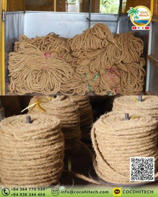 100퍼센트 코코넛 섬유 천연 소재로 만든 야자로프의 내구성과 인장 강도