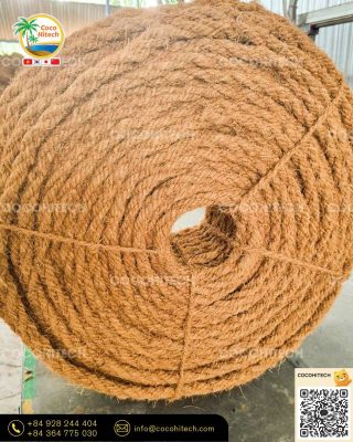 코이어 섬유 기반 천연 로프의 구조