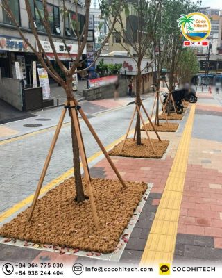 기존 철제 수목보호판의 한계를 극복하는 친환경 야자매트의 특징