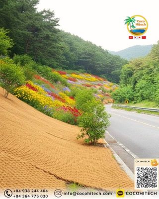 토사유실 방지 야자매트가 필요한 장소