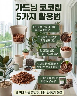 가드닝 코코칩 활용법 5가지