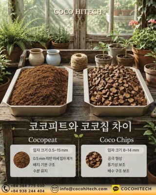 코코피트와 코코칩 차이 한눈에 비교